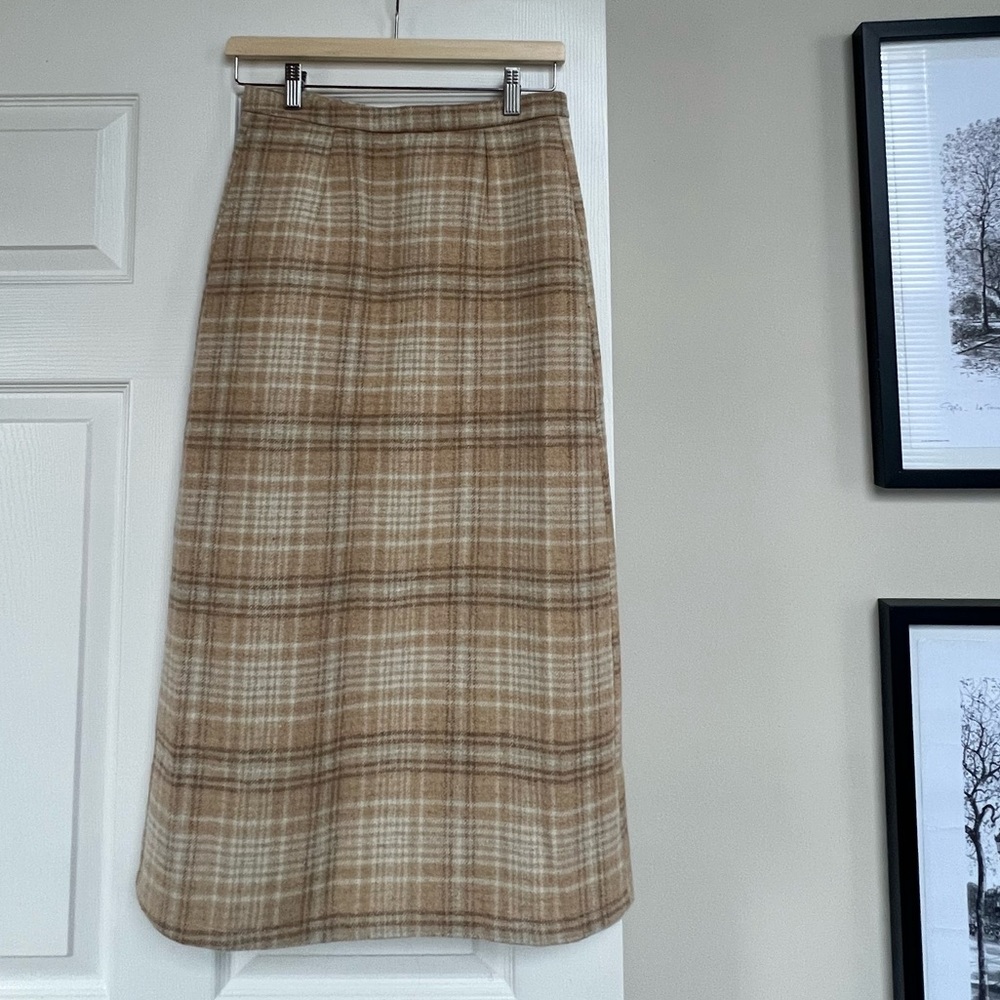 Chicwish plaid long pencil skirt